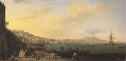 VERNET, Claude-Joseph View of Naples with Nt.Vesuvius (mk05) Sweden oil painting reproduction